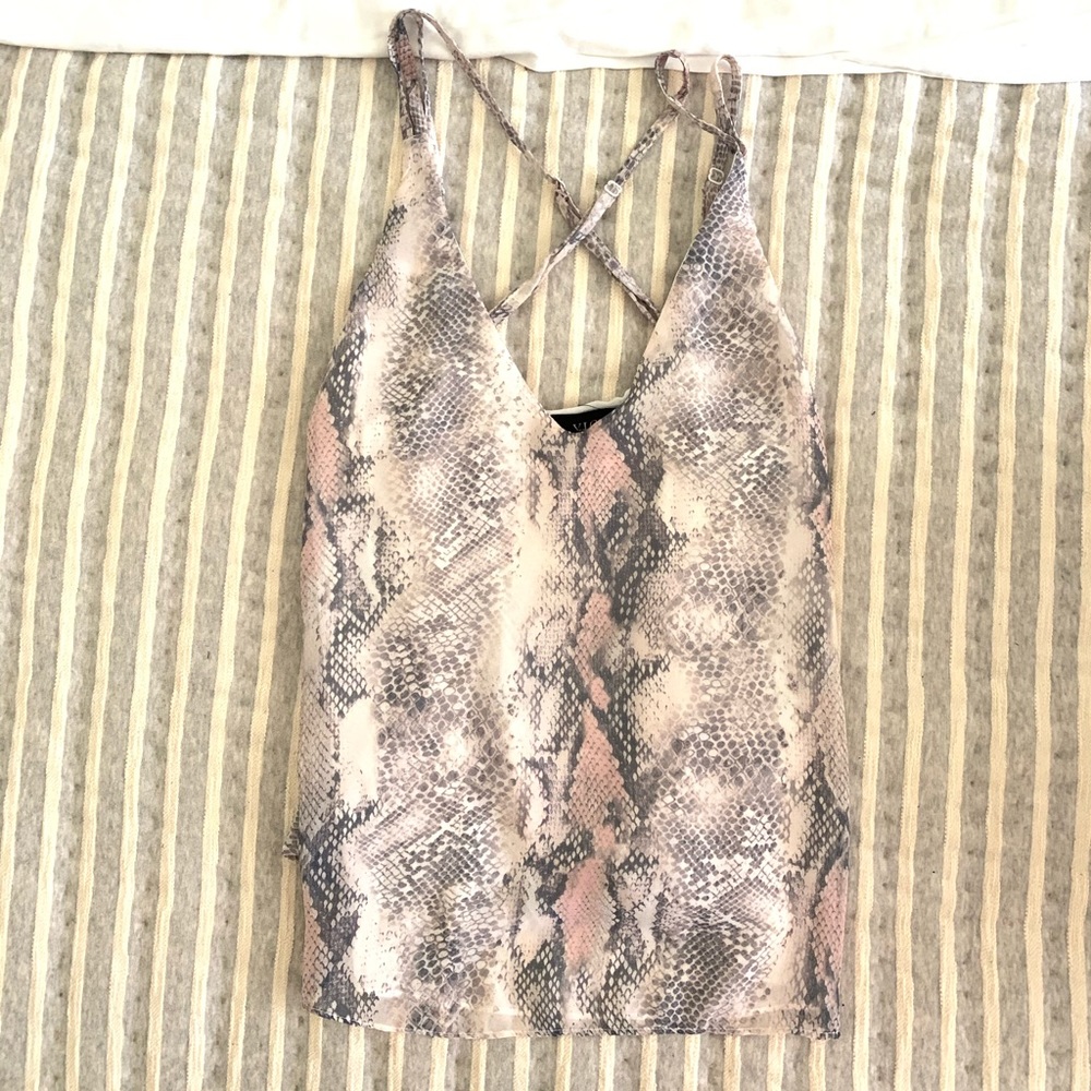 Snake print tank